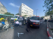 يافا: اصابة متوسطة لراكب دراجة نارية بحادث طرق 